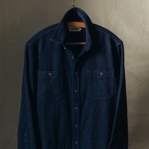 Taylor Stitch Utility Shirt in Rinsed Indigo Sashiko